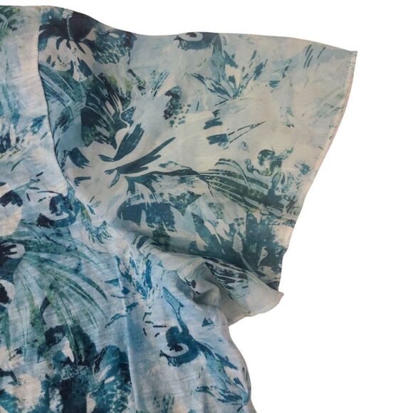 Time And True Top Boho Print Rhinestones Short Sleeves Lightweight Women… - Picture 4 of 11